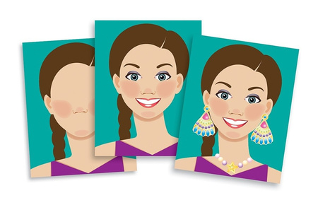 Melissa Naklejki Stwórz Postaci Twarze Kobiety