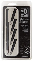 Koh-i-Noor Zestaw do Kaligrafii 5 Stalówek Naboje