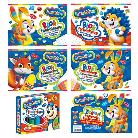 Wyprawka Bambino Szkolna Duży Zestaw do szkoły