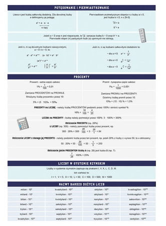 Interdruk Zeszyt przedmiotowy A5 60k kratka Matematyka ściąga