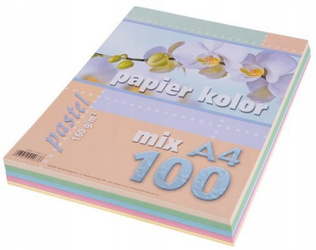 Kreska Papier Kolor Pastel Mix Techniczny A4 160 g/m2 100 ark.