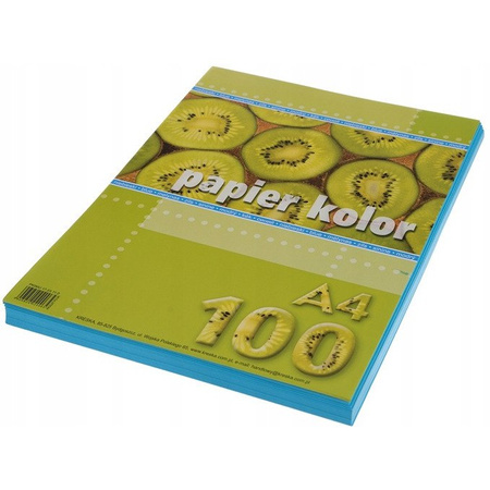 Papier ksero kolorowy A4 80 g/m2 niebieski100 arkuszy