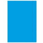 Teczka z gumką A4+ Fluo niebieska INTERDRUK