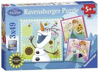 Ravensburger Puzzle 3x49 Frozen - Gorączka Lodu