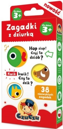 CzuCzu Zestaw Zagadki z Dziurką 2+ Książeczki Edukacyjne