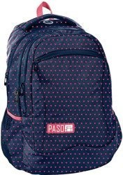 PASO Plecak Szkolny Granatowy Serca Klasa 2-4