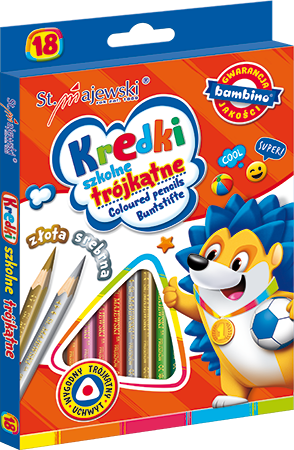 Kredki 18 Kolory Ołówkowe Bambino Majewski