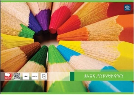 Interdruk Blok Rysunkowy A4 biały 20k