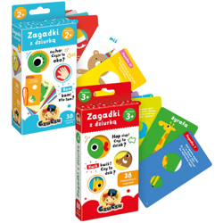 CzuCzu Zestaw Zagadki z Dziurką 2+ Książeczki Edukacyjne