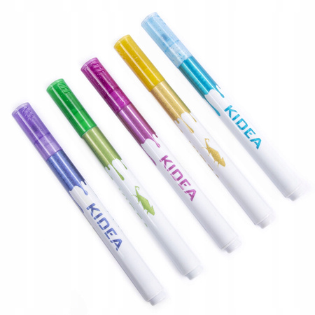 KIDEA Markery brokatowe 5 kolorów