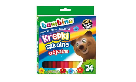 Kredki 24 Kolory Ołówkowe Bambino Majewski