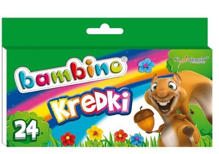 St. Majewski Kredki Świecowe Bambino 24 Kolory