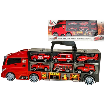 Anek Ciężarówka Laweta Auta Walizka Zestaw Akcesoria
