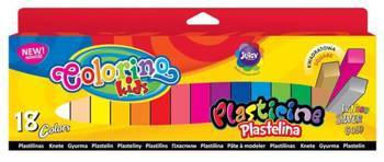 Colorino Plastelina szkolna kwadratowa 18 kolorów