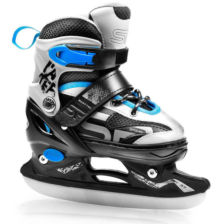 Quattro Łyżworolki 4w1 34-37 czarno-niebieskie 926656