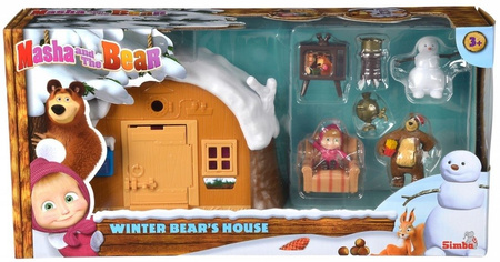 Simba Masza i Niedźwiedź Zimowy Dom Domek Niedźwiedzia