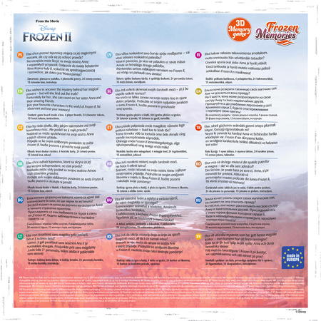 Gra Logiczna Kraina Lodu MEMO Memories