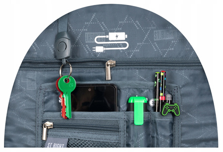 Plecak 2-komorowy ST.RIGHT BP-76 Pixel Cubes