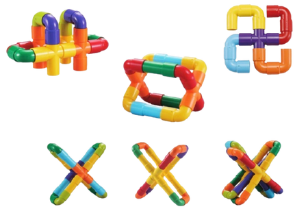 Klocki Konstrukcyjne Małego Geniusza Złączki 44 el