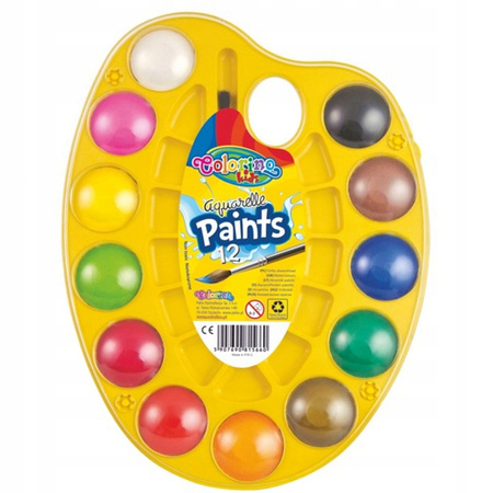 Colorino Kids Farby akwarelowe paletka 12 kol. 15660