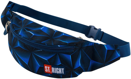 ST.RIGHT Saszetka Nerka WB01 Granatowa Abstrakcja 3D