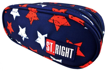 Piórnik Saszetka Dwukomorowa ST.RIGHT PU-02 Stars