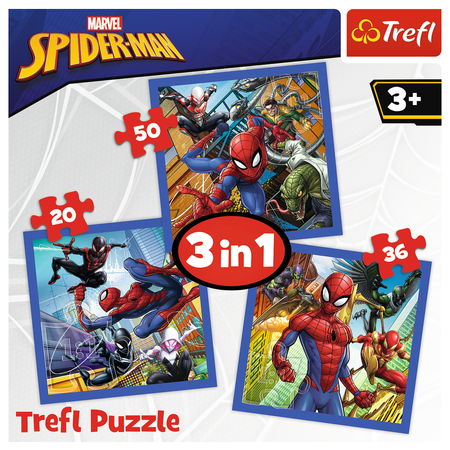 TREFL Puzzle 3w1 Pajęcza siła Spiderman