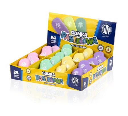 Astra Gumka do Ścierania Pastelowa Mix Kolorów