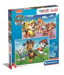 Clementoni Puzzle 2x20 Super Kolor Paw Patrol