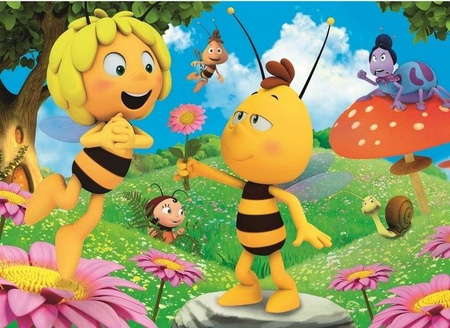 Trefl Puzzle 60 Pszczółka Maja Kwiatek dla Mai