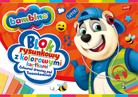 Blok Rysunkowy A4 Kolorowy 16 Kartek Bambino