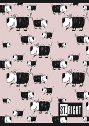 St. Right Zeszyt A5 32k kratka Pies