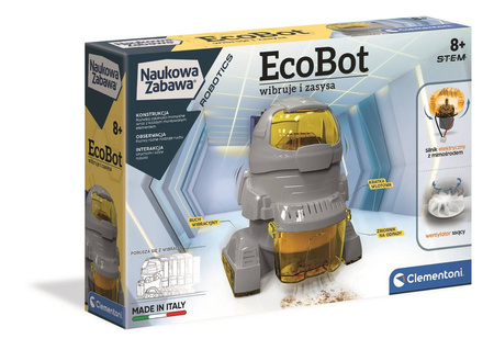 Clementoni Naukowa Zabawa Ecobot Robot Sprzątający