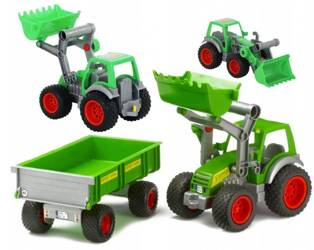 WADER Polesie Traktor z Turem  + Przyczepa + Gumowe Koła