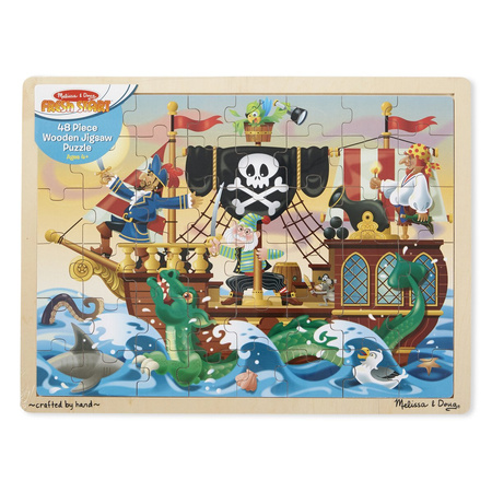 Melissa&Doug Puzzle Drewniane Przygoda Piratów