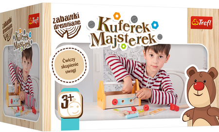 TREFL Kuferek Majsterek Ćwiczy Skupienie Uwagi 3+