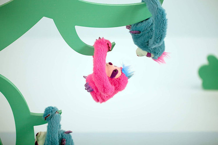 TM TOYS Party Pets Interaktywny Leniwiec Slowy Różowy