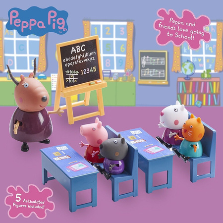 TM TOYS Świnka Peppa - Klasa Peppy 5 Figurek