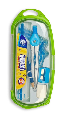 Astra Zestaw Geometryczny Multi Cyrkiel Mix Kolorów