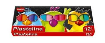 MONA Plastelina Szkolna Okrągła 12 Kolorów