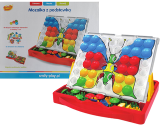 Smily Play Mozaika z Podstawką Układanka Guziczkowa