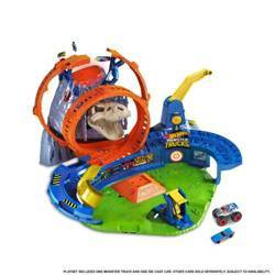 Hot Wheels Monster Truck Wulkan T-rexa Kaskaderska arena