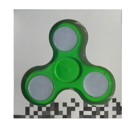 HIPO Spinner ze Światłem LED - Kolor Zielony