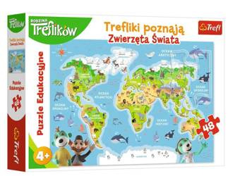 Puzzle 48 el. Trefl - Trefliki Poznają Zwierzęta