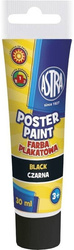 Farba plakatowa czarna tuba 30 ml. Astra
