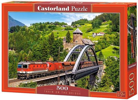 Castorland Puzzle 500 el Pociąg na Moście