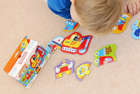 CzuCzu Puzzle do Pary Pojazdy 6 Układanek