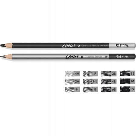 Colorino Kids Zestaw do rysowania ARTIST 12 sztuk Metalowe pudełko