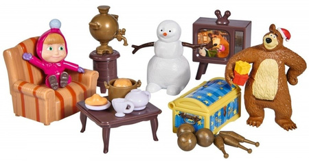 Simba Masza i Niedźwiedź Zimowy Dom Domek Niedźwiedzia