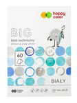 Happy Color Blok techniczny Biały A4 60ark 170g